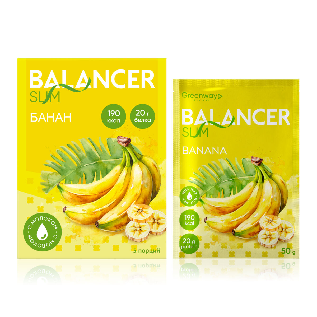 Коктейль BALANCER SLIM со вкусом «Банан», 5 саше