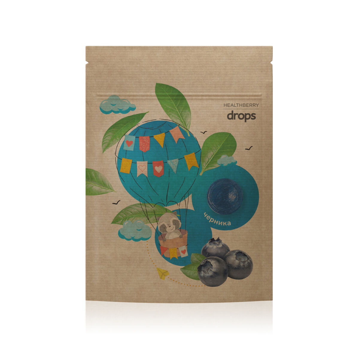 Леденцы «Черника» Healthberry, с витамином C, 12 шт.