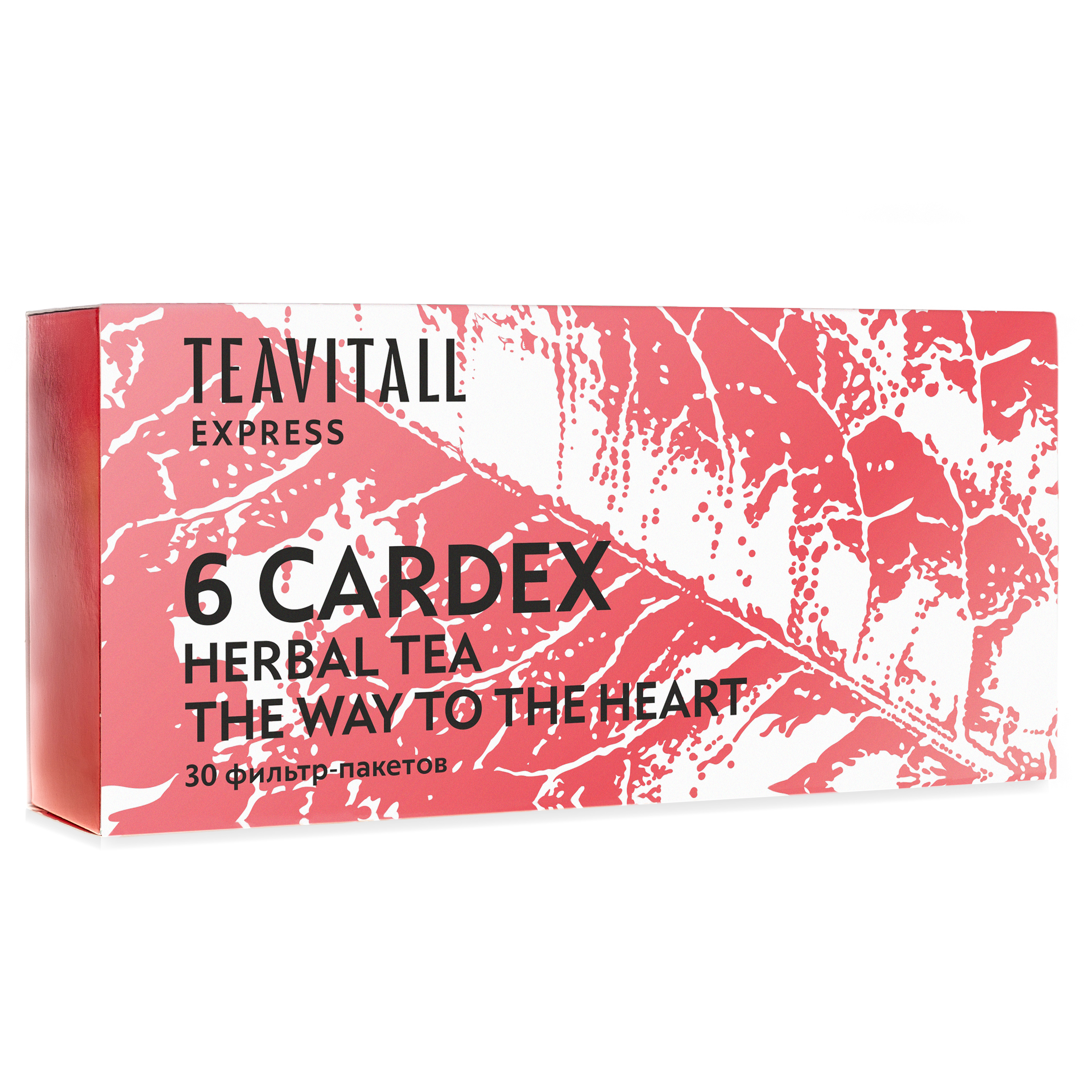 Чайный напиток для сердечно-сосудистой системы TeaVitall Express Cardex 6, 30 фильтр-пакетов