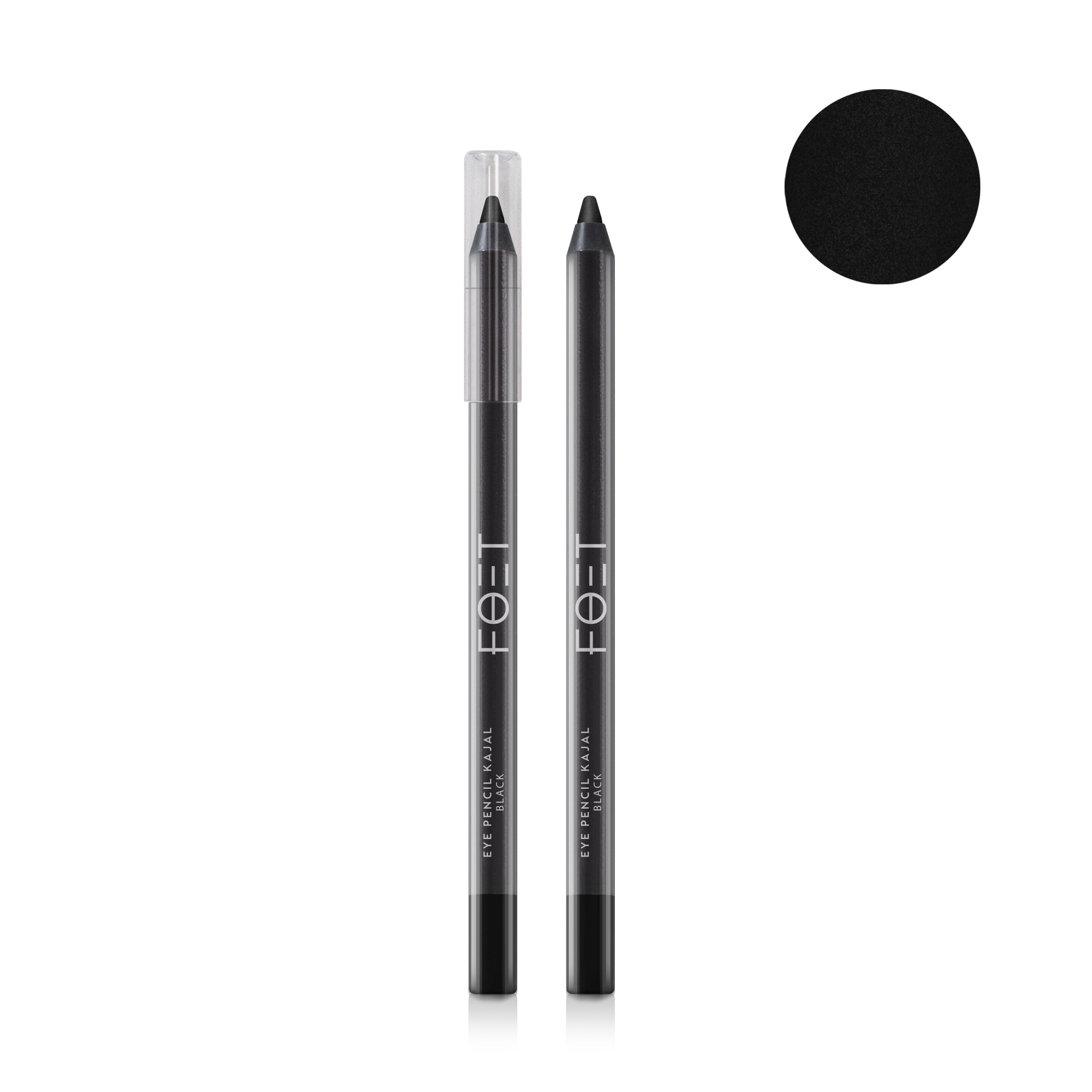 Карандаш-кайал для глаз Foet Eye Pencil Kajal «Черный», 1,2 г