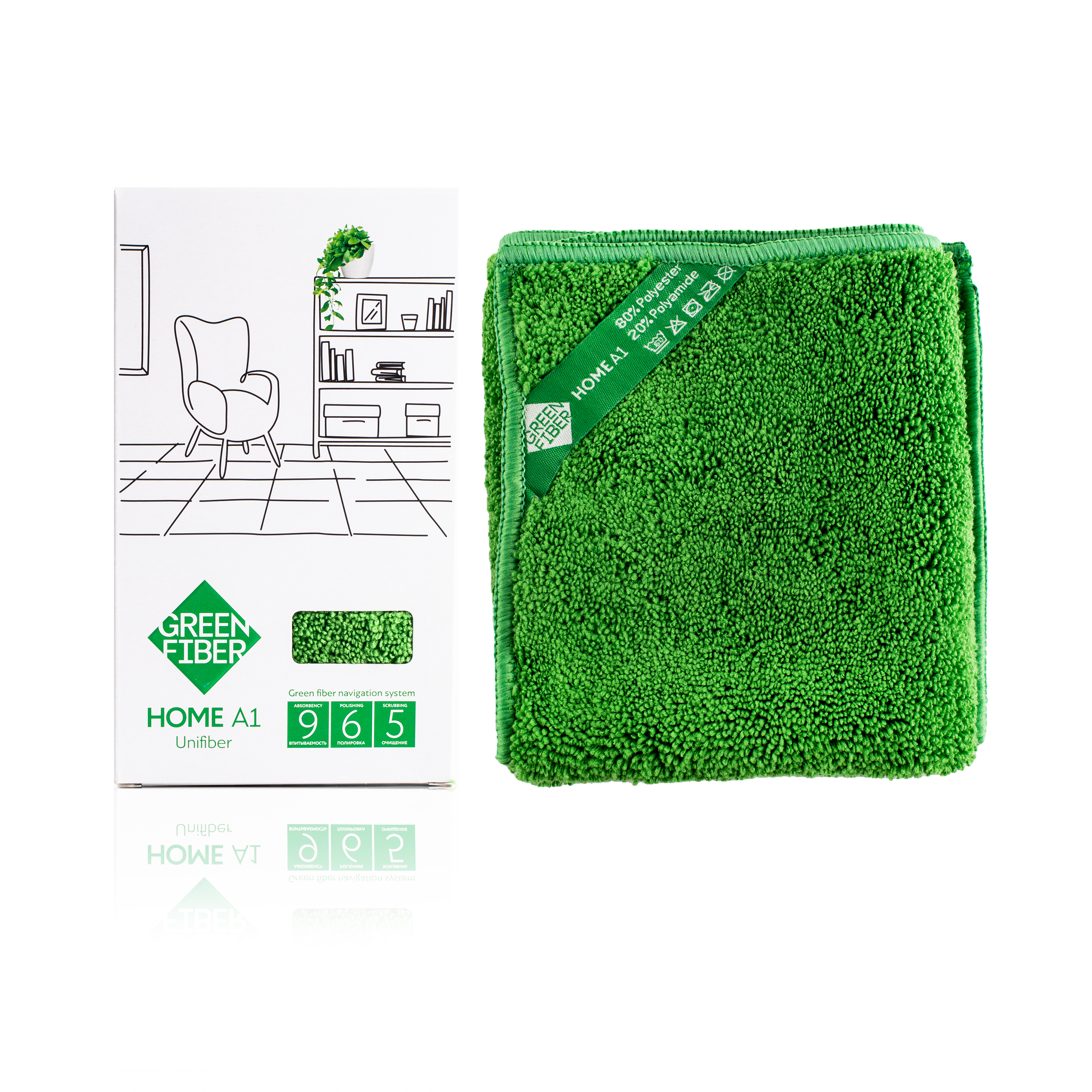 Файбер универсальный Green Fiber HOME A1, зеленый