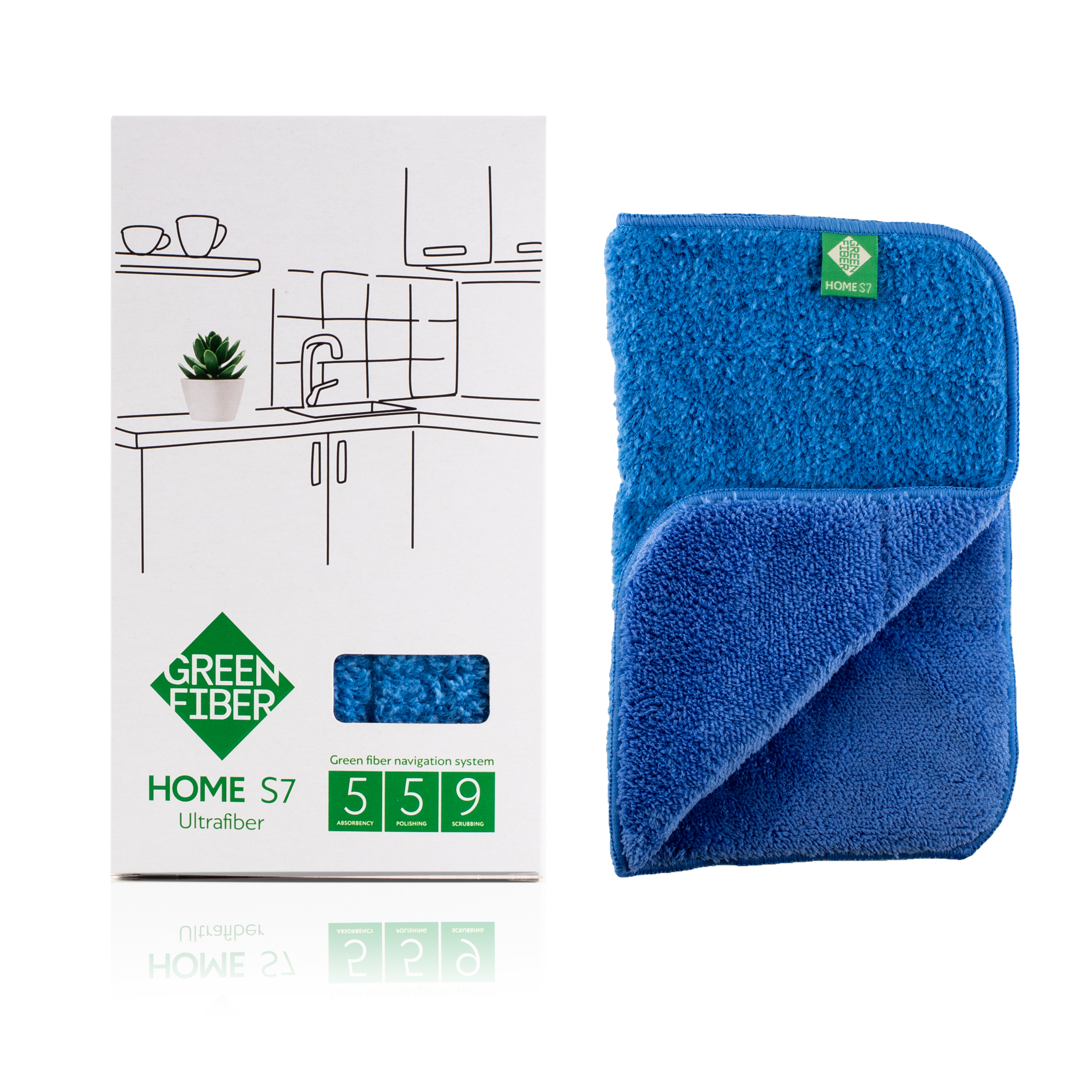 Файбер Инволвер Green Fiber HOME S7, голубой