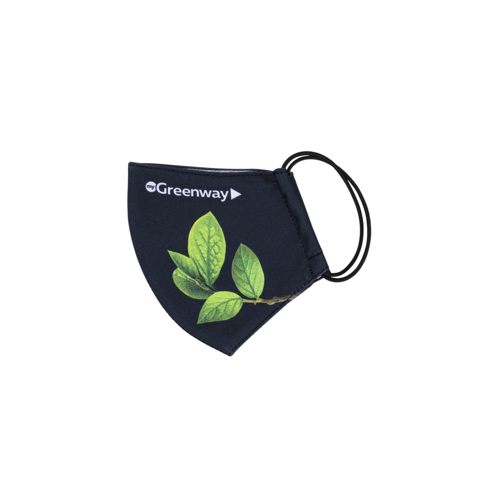 Многоразовая текстильная маска для лица, «Лист», размер L