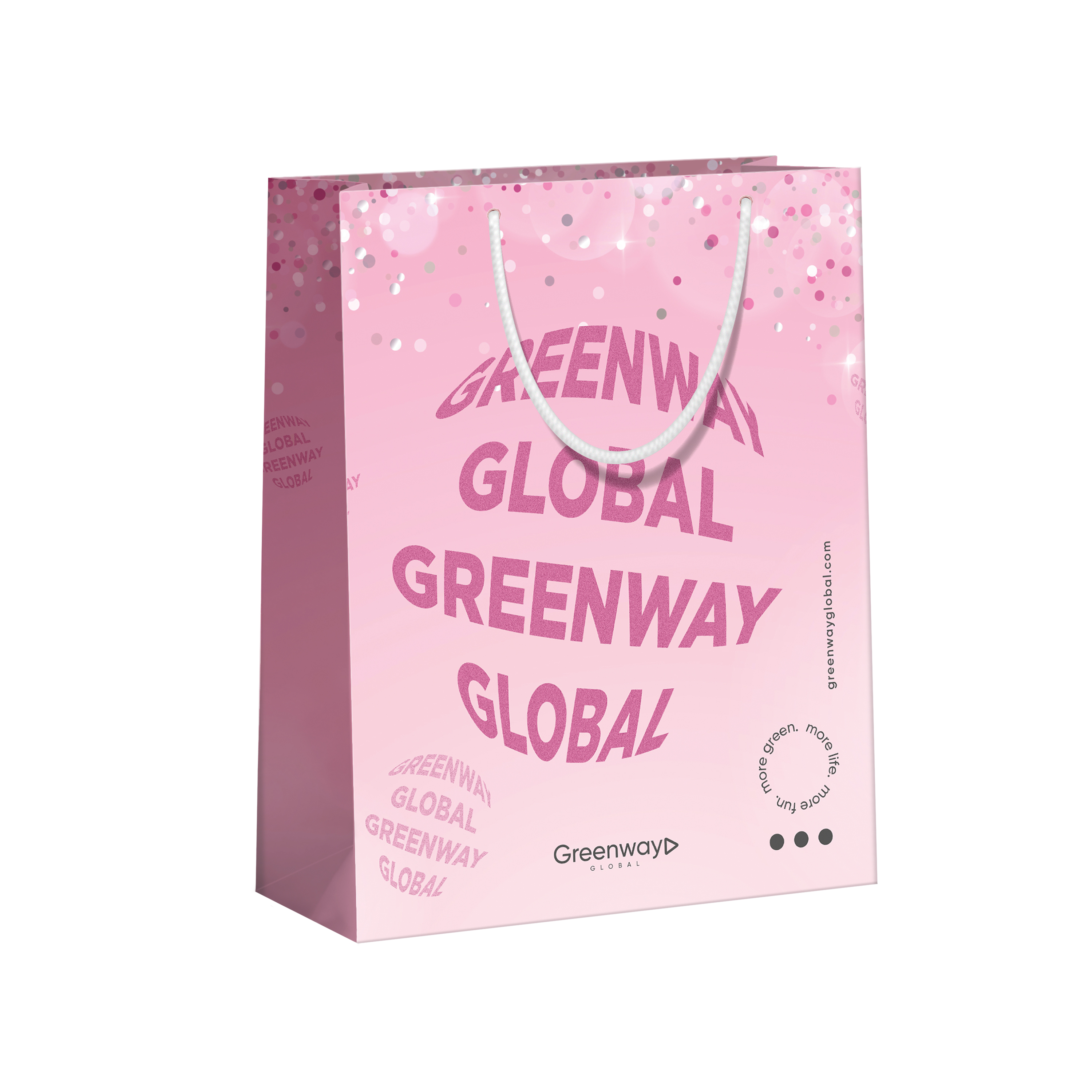 Пакет подарочный большой, розовый, 37 х 31 х 18 см