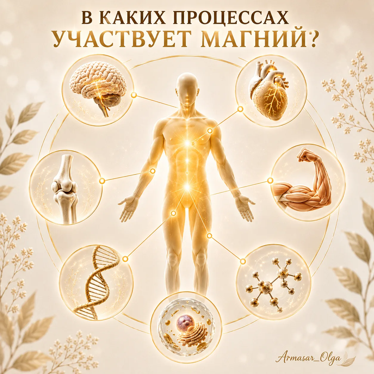 ━━━━━━
🔹 В КАКИХ ПРОЦЕССАХ УЧАСТВУЕТ МАГНИЙ?
━━━━━━
Магни…